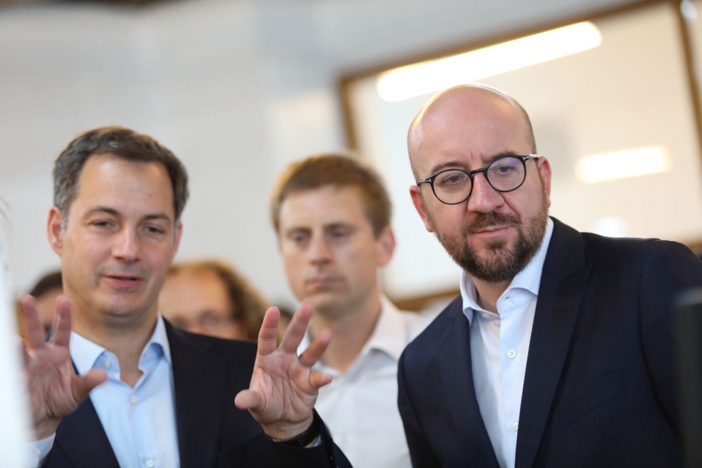 Visite de BeCentral par le Premier Ministre Charles Michel et le Vice-Premier Alexander De Croo