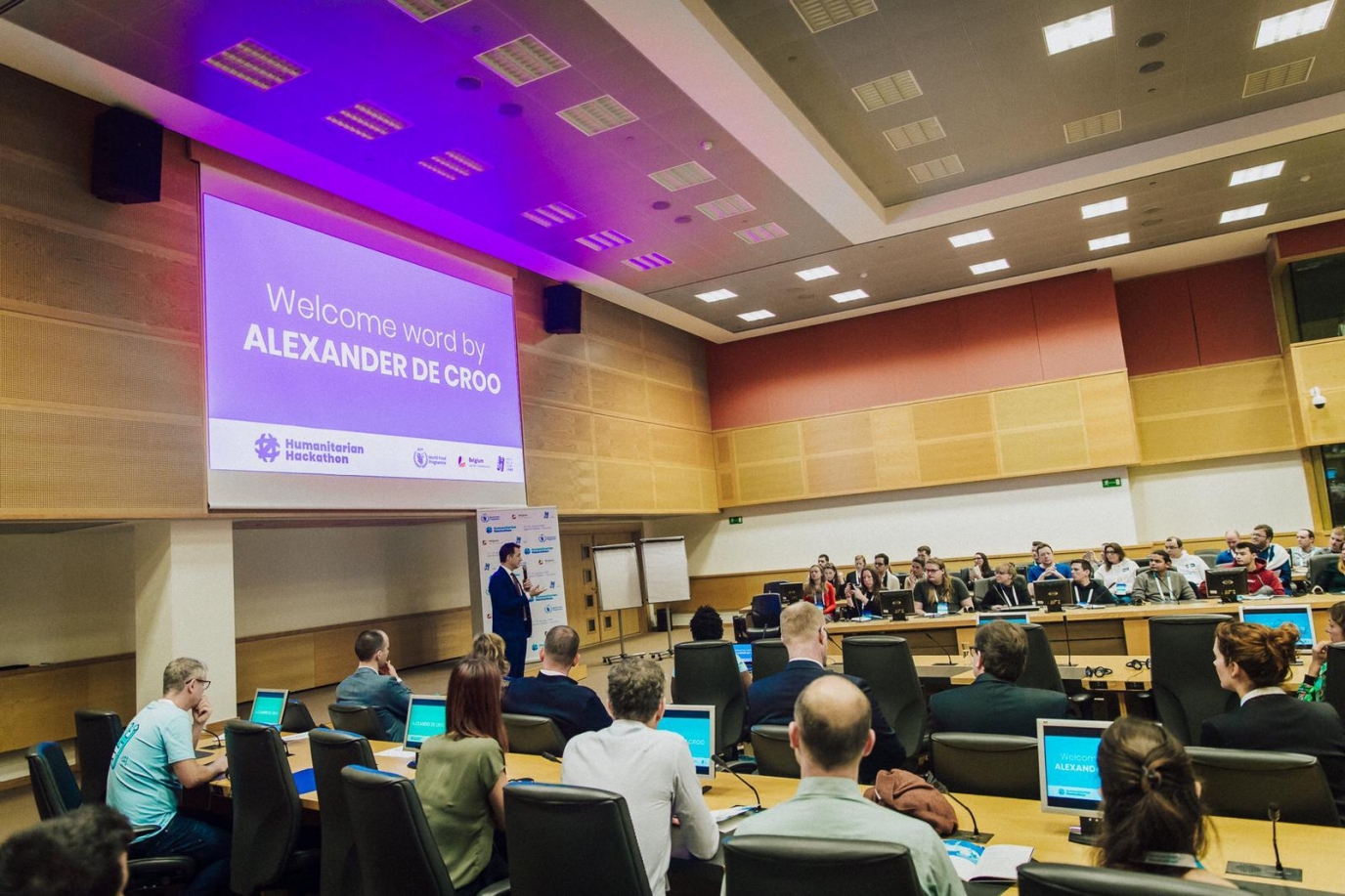 Minister De Croo and WFP launch the humanitarian hackathon to find innovative solutions tackling hunger