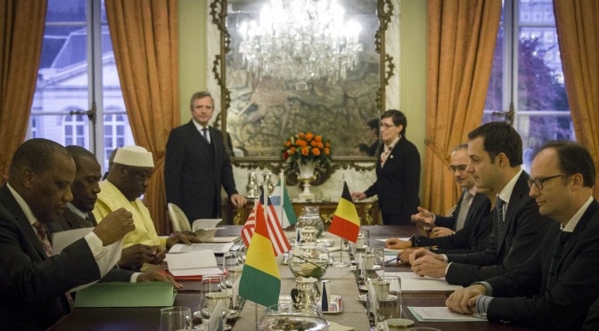 Alexander De Croo rencontre les ambassadeurs de Guinée, du Libéria et de Sierra Leone