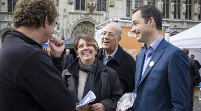 Alexander De Croo en visite au village des Nations Unies