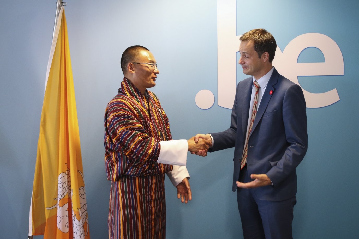 Onderhoud met premier met Tshering Tobgay, premier van Bhutan