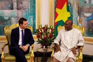 Entretien entre Alexander De Croo et Roch Marc Kaboré, président du Burkina Faso