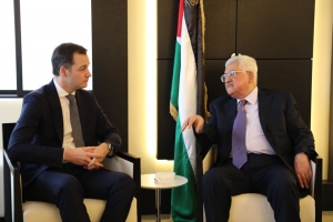 Meeting with President Abbas on the future of the cooperation between Belgium and Palestine