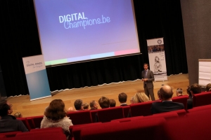 Alexander De Croo et Saskia Van Uffelen lancent DigitalChampions.be