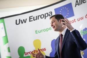 Alexander De Croo geeft les over Europa 