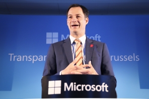 Opening Microsoft Transparency Center in Brussel